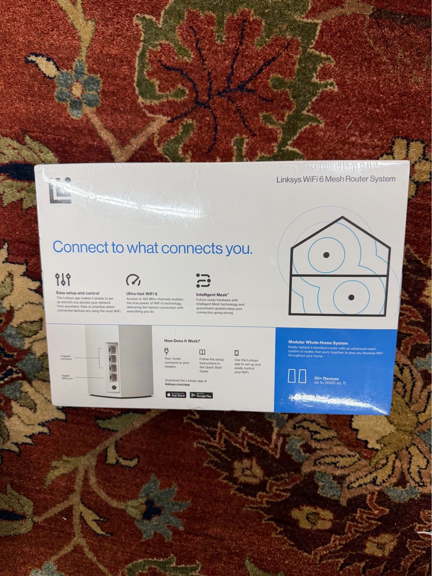 Linksys AX2200 Dual-Band Mesh WiFi 6 System - 2.2 Gbps