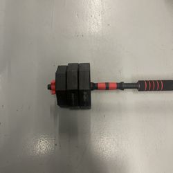 Portable Dumbbell Bar Up To $25