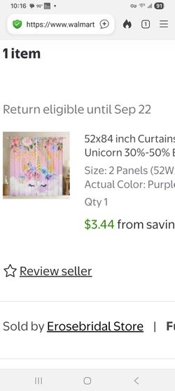 Unicorn Curtains for Girls.