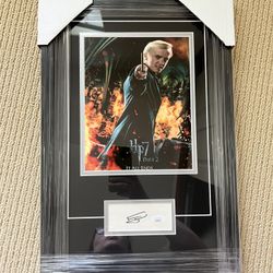 Authentic Tom Felton Autograph – Harry Potter Framed Photo – JSA Certified!