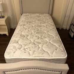 Twin Bed Frame with mattress 