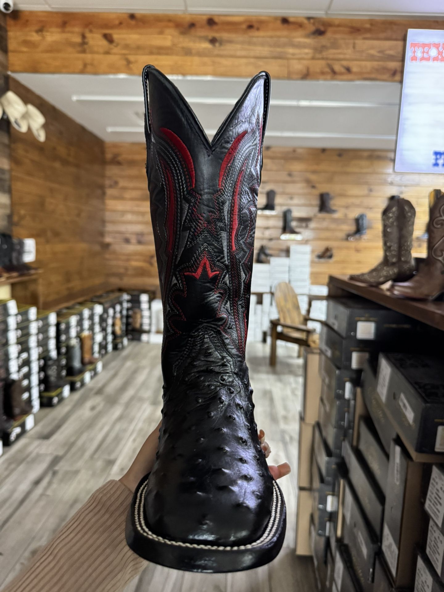 black boot