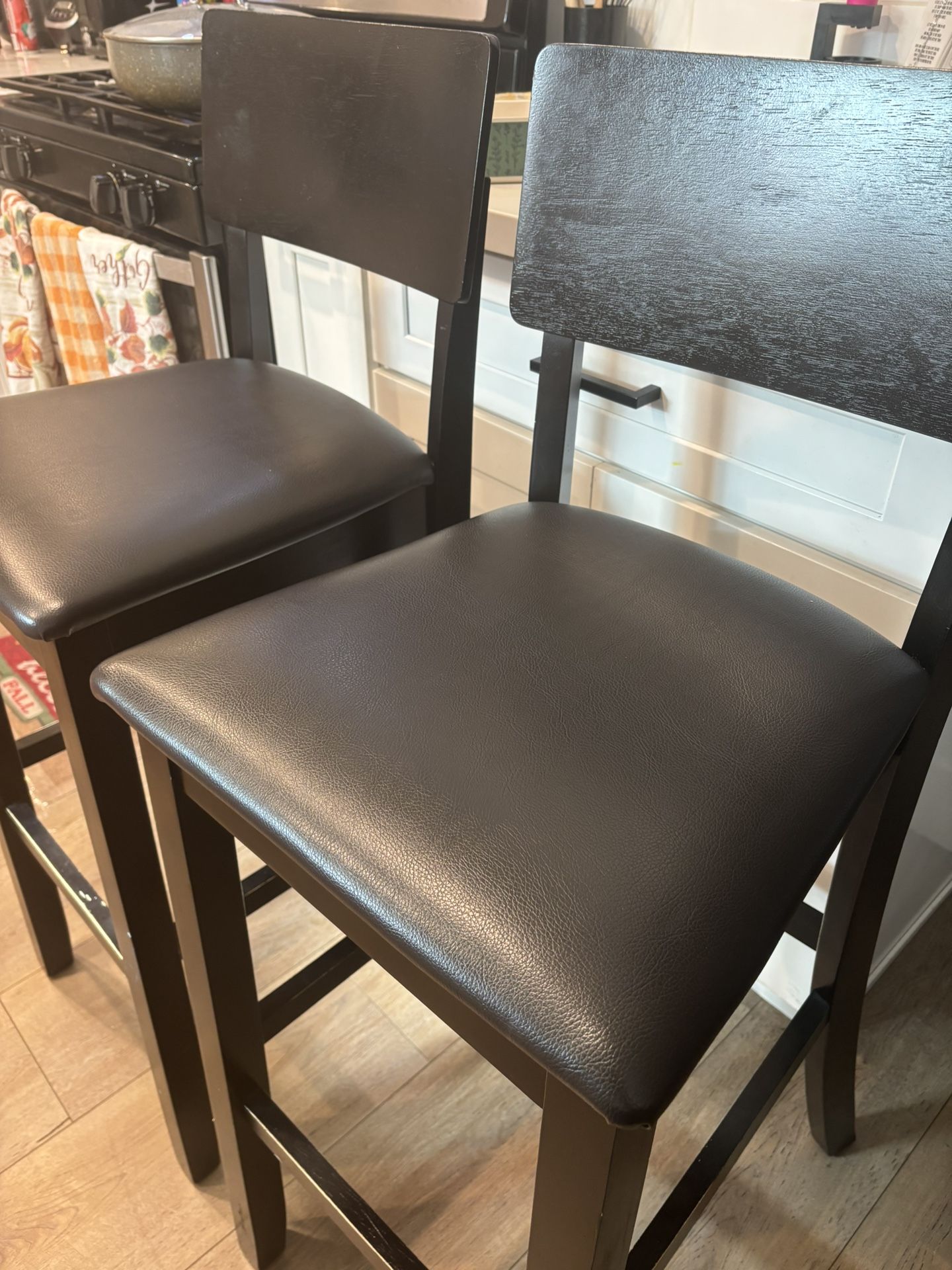Black Bar Height Stools