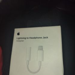 APPLE Lightning To Headphone Jack Adapter $10