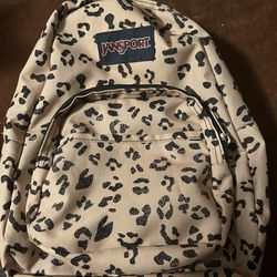 Jansport Small Backpack Leopard Print 