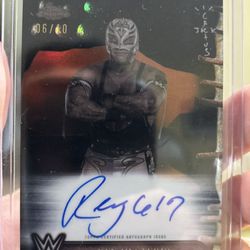 2025 topps chrome cactus jack Rey mysterio black auto/10
