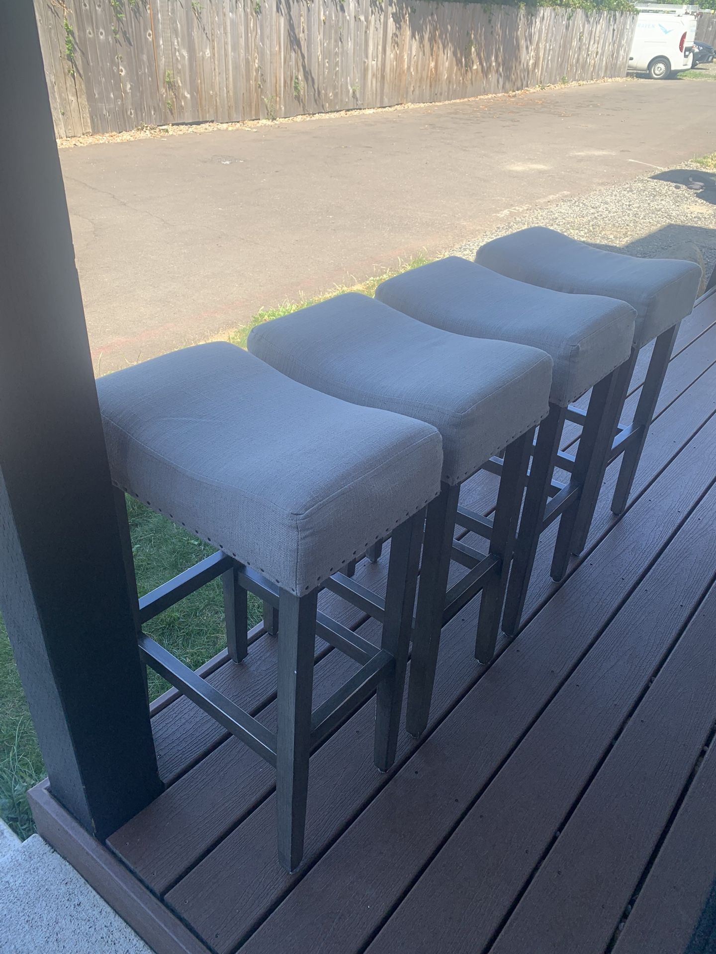 Comfortable Padded Stools – Set of 4