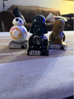 Star Wars Candy Dispenser Set – Darth Vader, BB-8 & Chewbacca – New with Original Candy