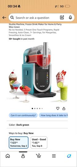 YesType Slushie Machine Frozen Drink Maker 90oz