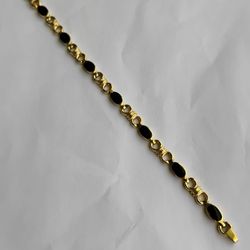 14k Onyx Bracelet 