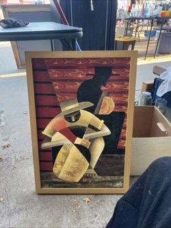 2014 Lalo Gacia "Culto Alfarero" Art Piece Mexican Art 26 X 18