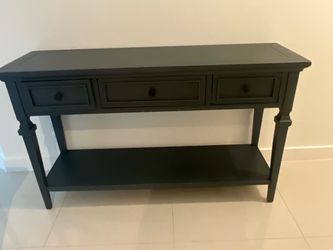Navy Blue Entry Table