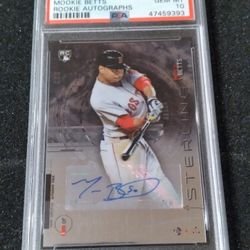 2014 Bowman Sterling Mookie Betts Autograph Rookie Card PSA 10