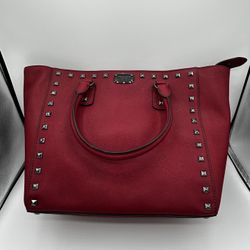 Burgundy bag with black studs Michael Kors 