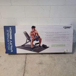 Adjustable Utility Bench & 24 Square Foot Floorguard - 3/4" Thick