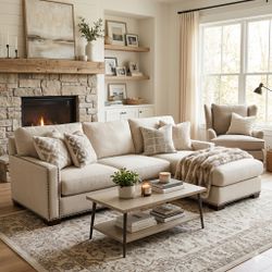 Pottery barn 2-piece sectional couch sofa