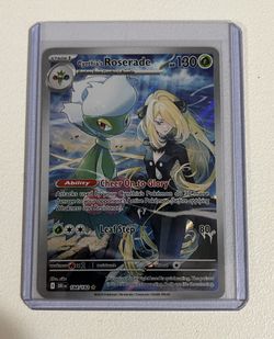 Pokemon Cynthia’s Roserade Illustration Rare 184