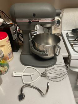 Kitchen Aid 5qt Mixer - PROLINE KSM5 - Fresh Grease, Cleaned, Polished, Waxed, Speeds Adjusted