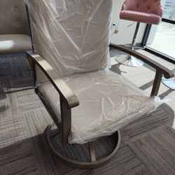 only chair.$60/each.  Gray Patio Dining chairs with Cushions.brand new in box. 8  available