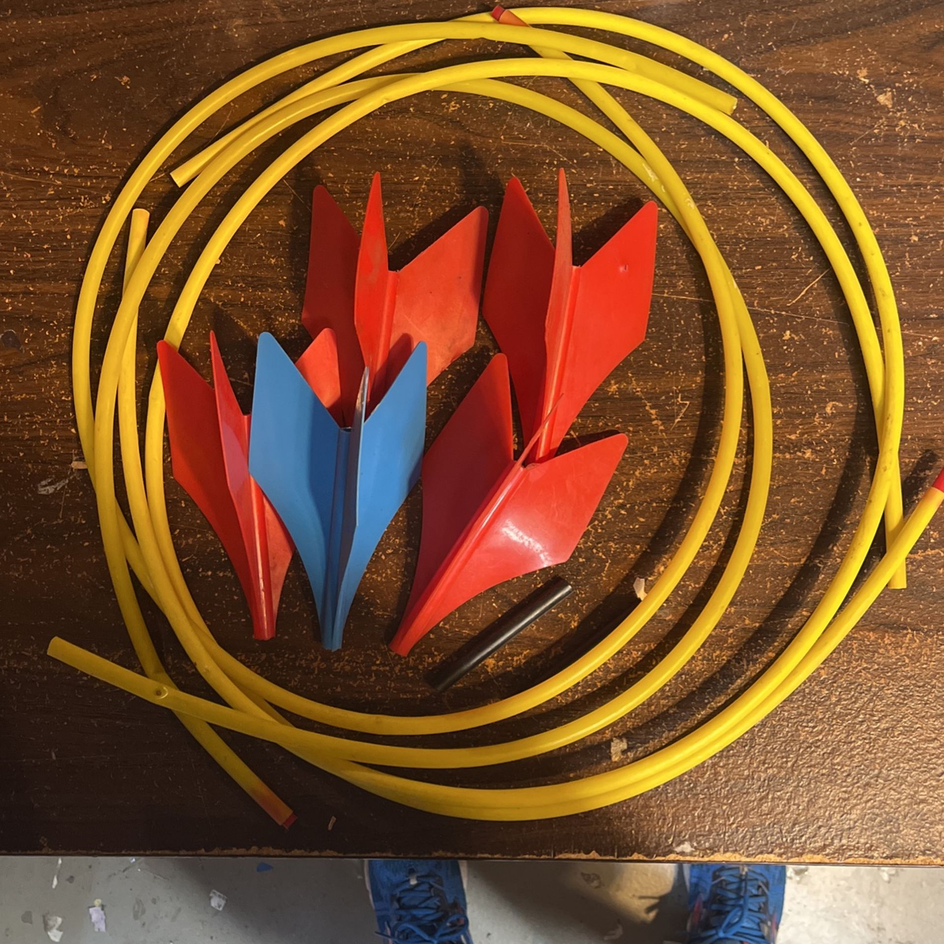 Vintage Lawn game Plastic Parts NO METAL PARTS Included