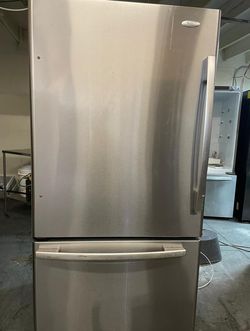 Amana Bottom Freezer Stainless Steel Refrigerator Fridge
