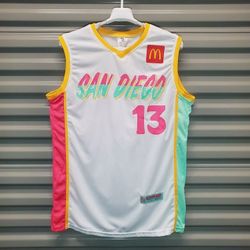 San Diego Padres SGA Machado #13 City Connect Basketball Jersey Mens LARGE 