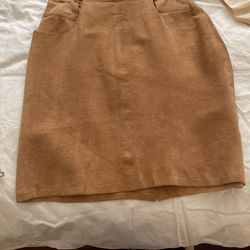 Suede Donna Karan Skirt Size 4