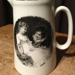 Crown B Burslem Pitcher/Jug Staffordshire England Sweetheart Girls