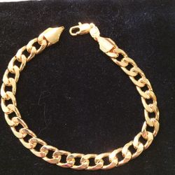 Gold Plated 8" Fashion Bracelet