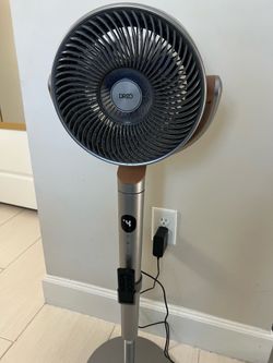 DREO Smart Fan,  Floor Fans with Remote, Silver