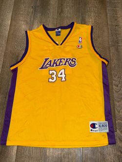 Vintage Lakers Shaquille O’Neal Champion Jersey size XL Youth Shaq