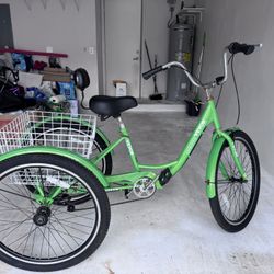 Adult Tricycle (3-Wheel Bike) with Large Basket – Excellent Condition