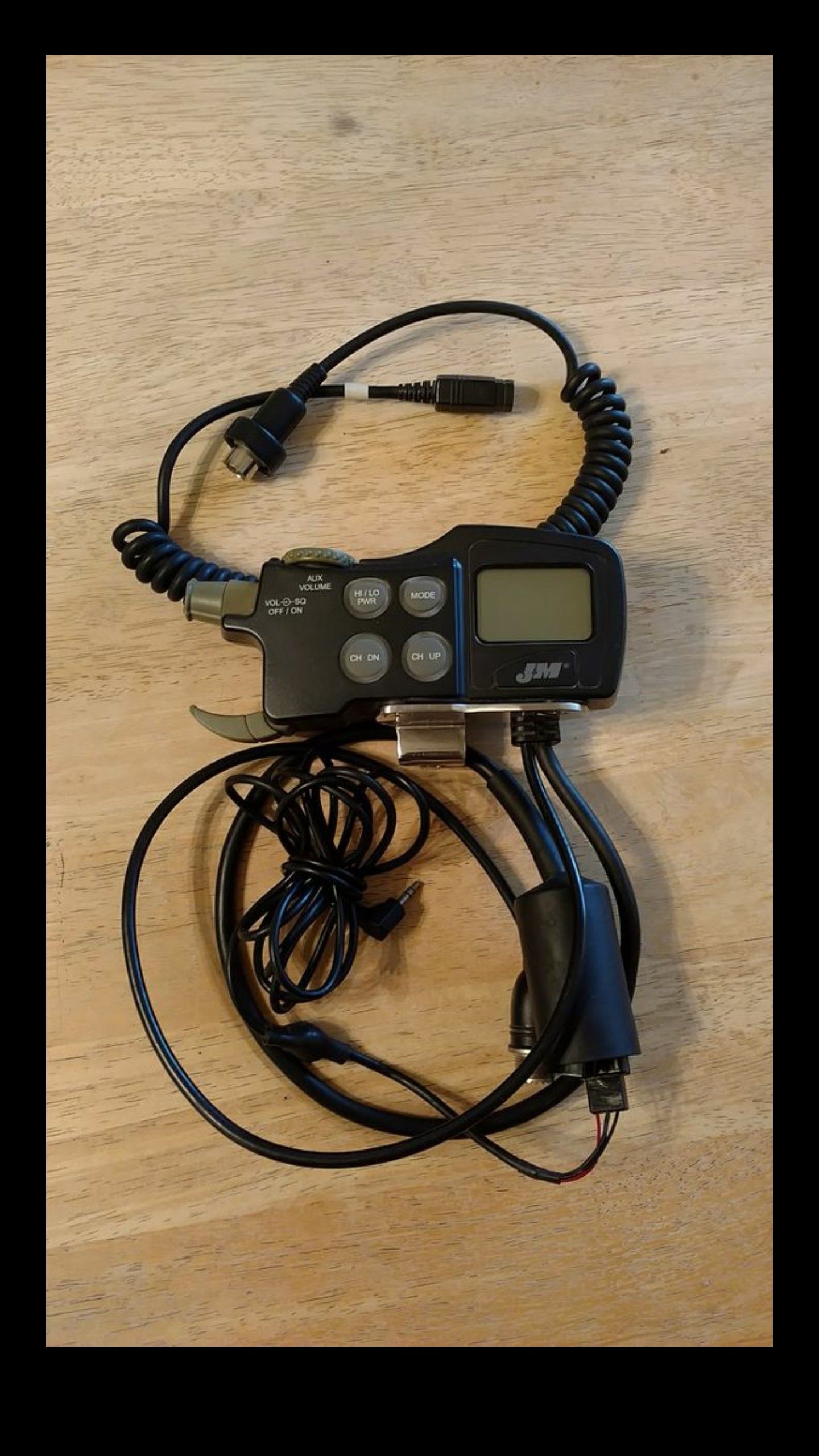 J&M motorcycle audio system.
