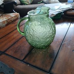 Vintage Glass Picture (Avocado Green)