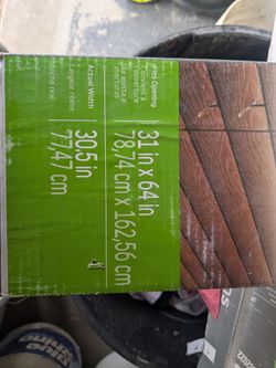 2" Faux (wood textured) Wood Blinds.  W31"x H64".