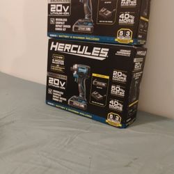 Brand New Hercules 1/4 Inch 20 Volt Lithium Ion Impact Driver With Battery And Charger