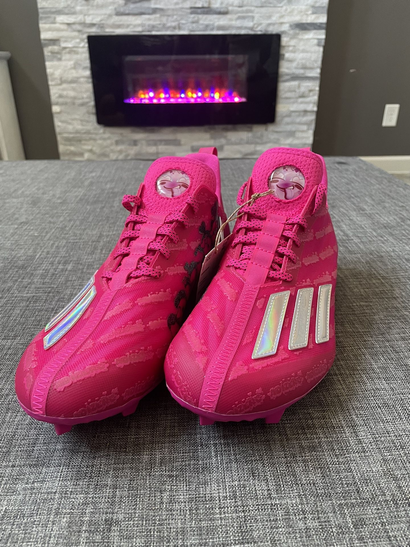 Adizero big mood pink football cleats outlet