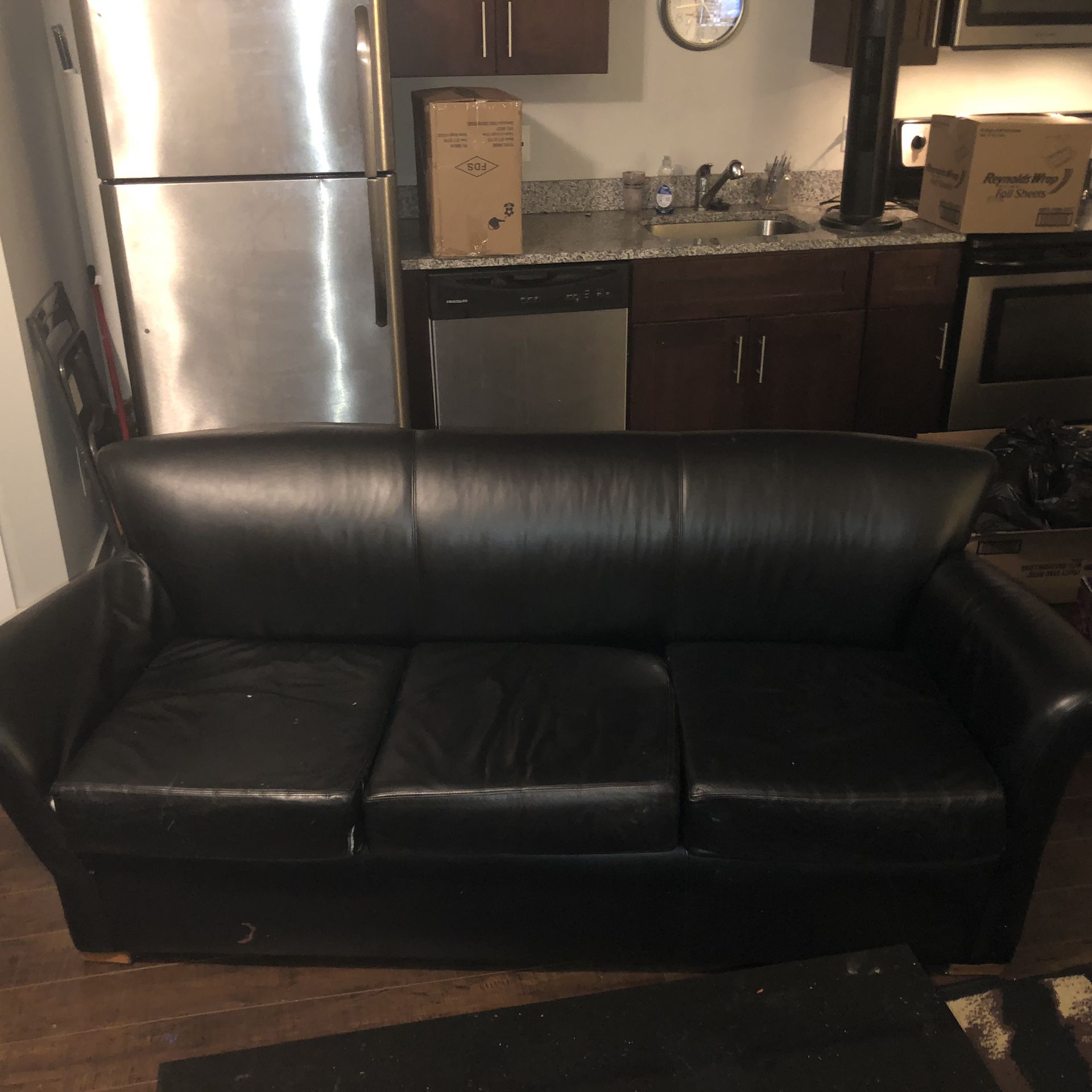 Leather couch sofa cheap price