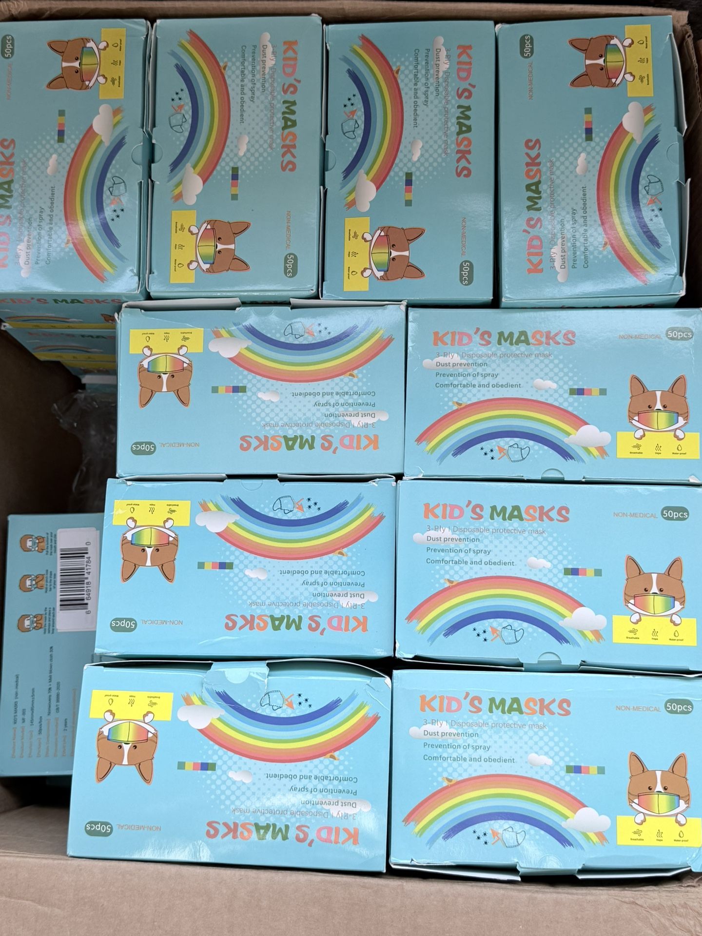 Kids Masks 42 Packs Of 50 Each Pack (2,100 Individual)