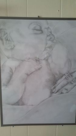 Mother's Love Original Framed Drawing