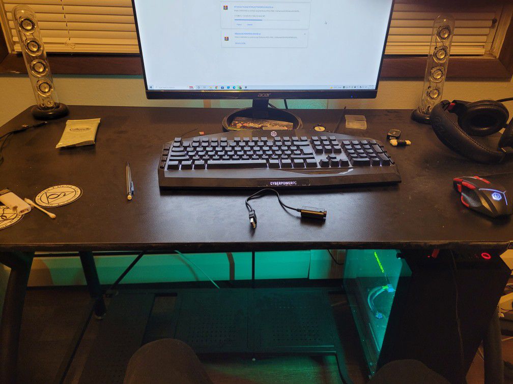 Black Multi Purpose Folding Wooden Office Computer Furniture Table Desk