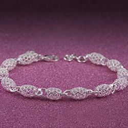 Sterling silver Halllow chain bracelet