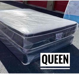 Queen Pillow Top Mattress Set $209 | Brand New