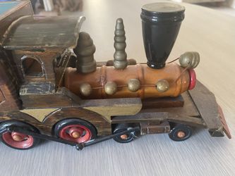 Wooden planter train