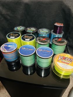 Fishing Line braided and Nylon 8Lb To 80Lb  500 yds 