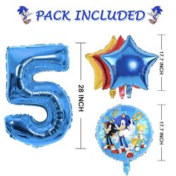 New 21PCS Hedgehog Birthday Party Balloons #5  