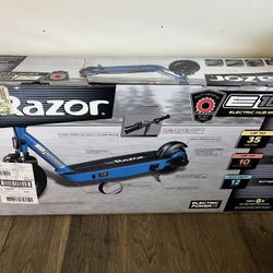 NEW In Box Blue RAZOR E100 Electric Hub Motor Scooter 