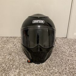 Simpson GBDL2 Ghost Bandit Racing Helmet Full Face Gloss Black Visor Large
