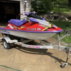 1995 All Aluminum Tracker  Jet Ski Trailer 