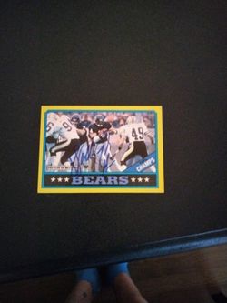 1986 Walter Payton Autograph 